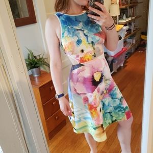 Clover Canyon fit & flare dress w/ cutouts medium